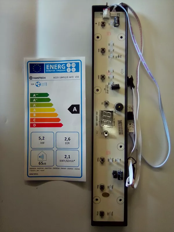 Ovládací elektronika hlavního panelu klimatizace Hantech-A020-18KR2/E-WIFI VDE 5,2kW